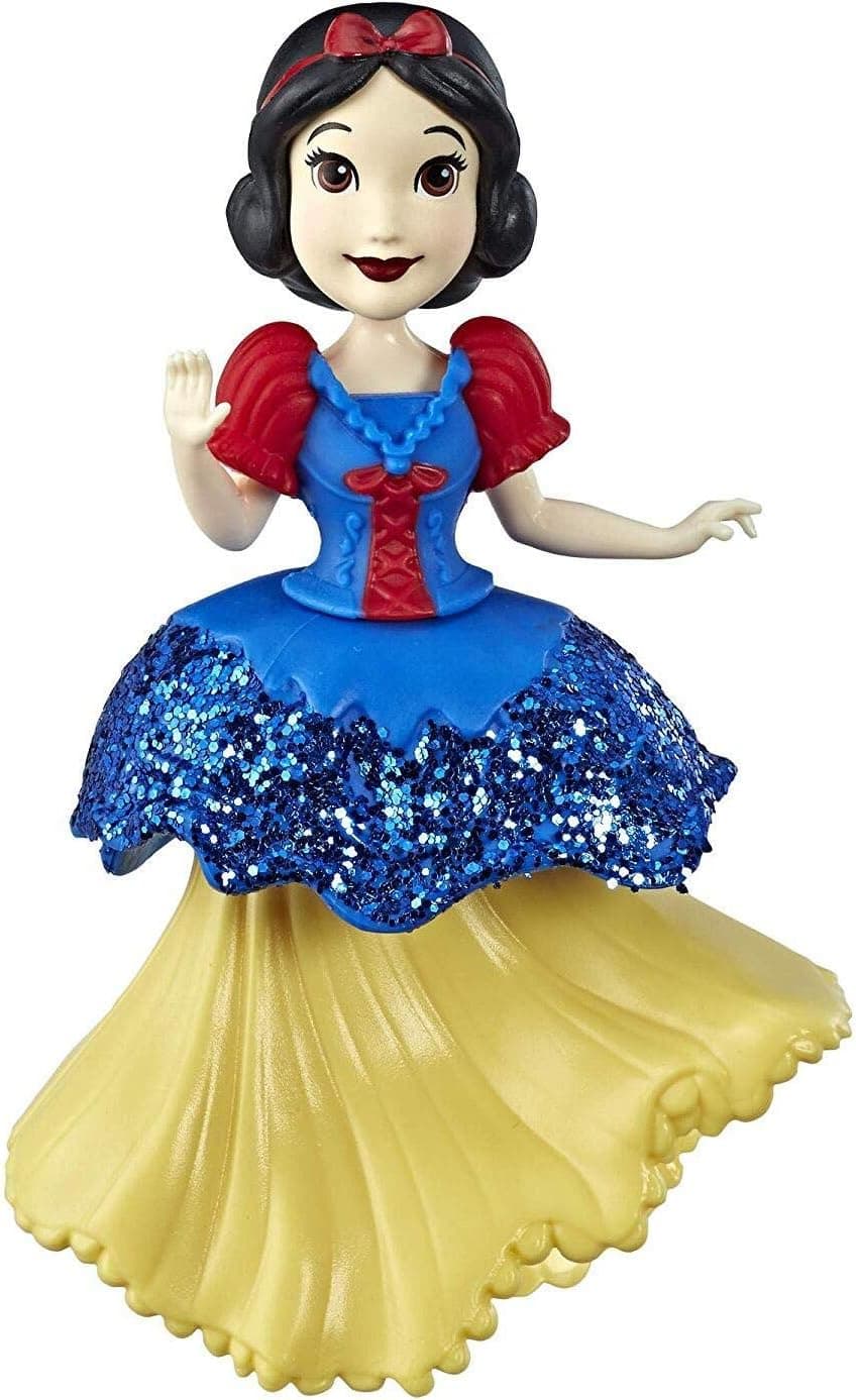 Disney Princess Snow White Collectible Doll with Glittery Blue & Yellow One-Clip Dress, Royal Clips Fashion Toy