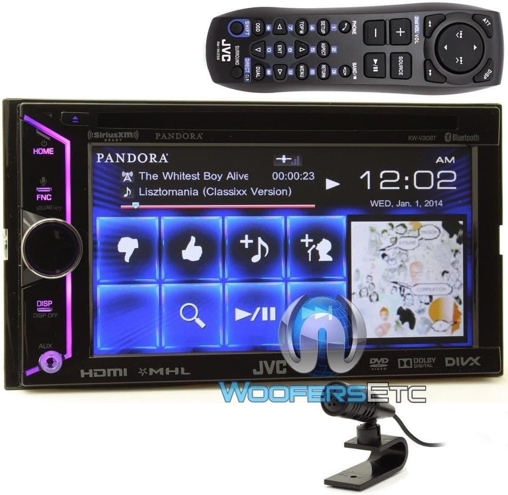 JVC KWV30BT 6.1-Inch LCD In-Dash Car Receiver with Bluetooth