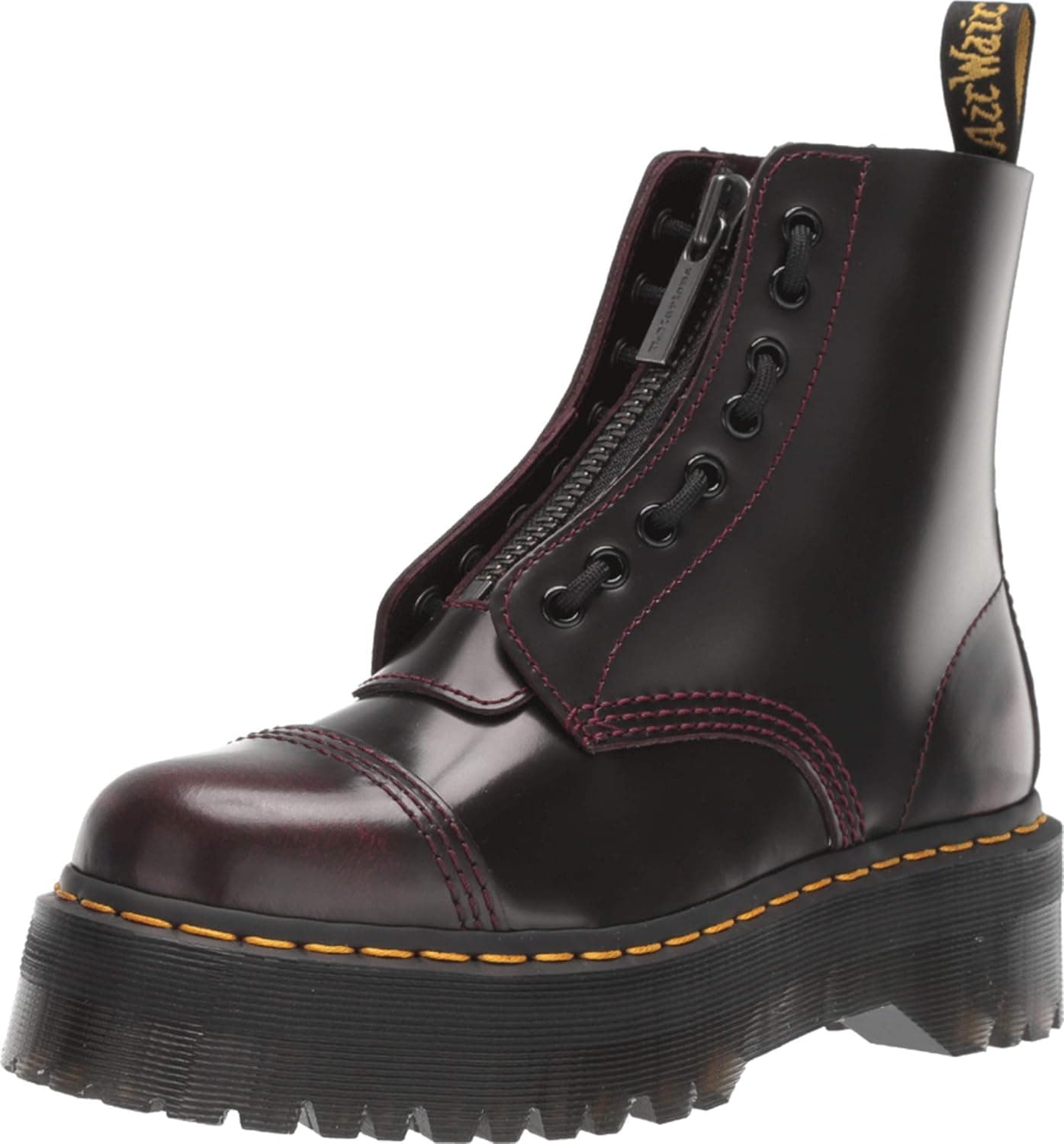 Womens Dr Martens Sinclair Flatform Smooth Leather Ankle Closed Toe Boot