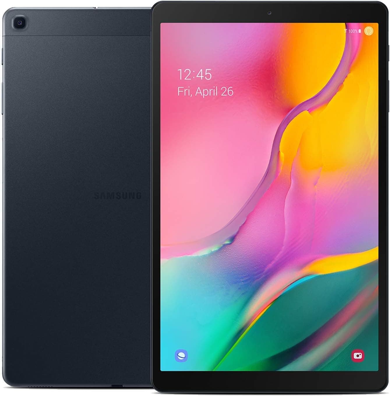 SAMSUNG Galaxy Tab A 10.1" (2019, WiFi + Cellular) Full HD Corner-to-Corner Display, 32GB 4G LTE Tablet GSM Unlocked SM-T515, International Model (32 GB, Black)