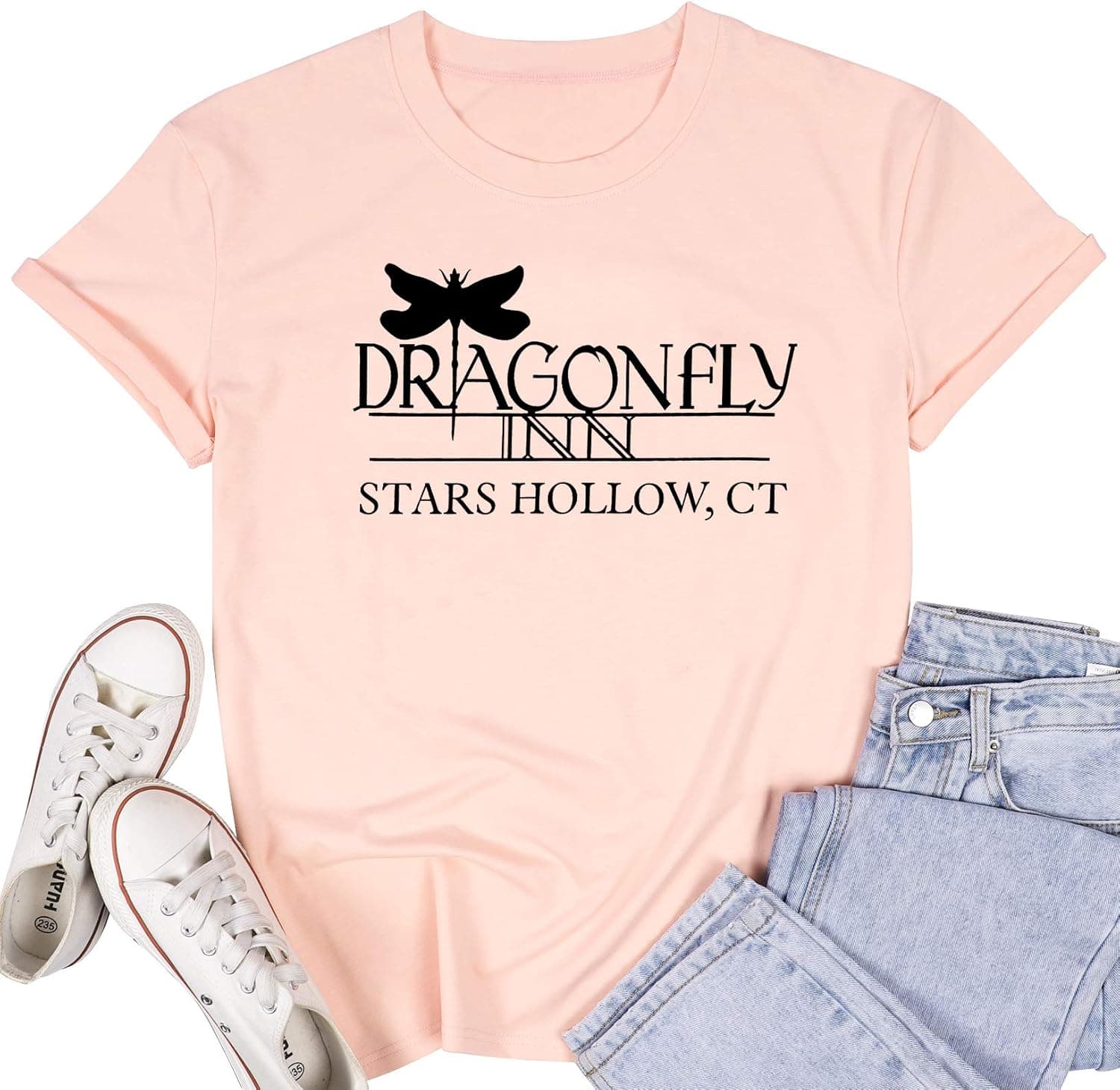 Gilmore Girls Shirt Dragonfly Inn Shirts Women Stars Hollow Tshirt Gilmore Girls Lover Merchandise Gift Graphic Tee Tops