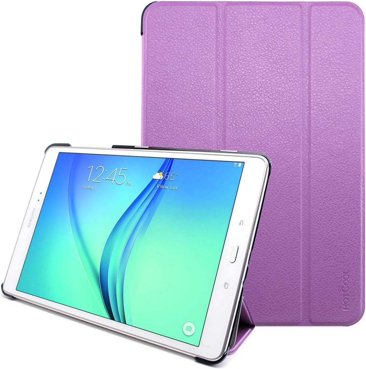 Samsung Galaxy Tab A 9.7 Case - HOTCOOL Ultra Slim Lightweight SmartCover Stand Case For Samsung Galaxy Tab A SM-T550NZWAXAR 9.7-Inch Tablet(With Smart Cover Auto Wake/Sleep), Purple