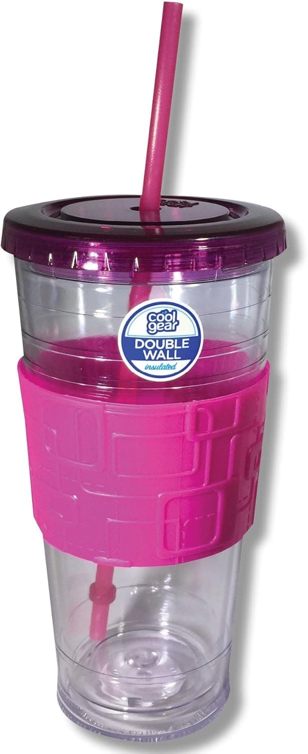 24 oz Double Wall Tumbler (magenta)