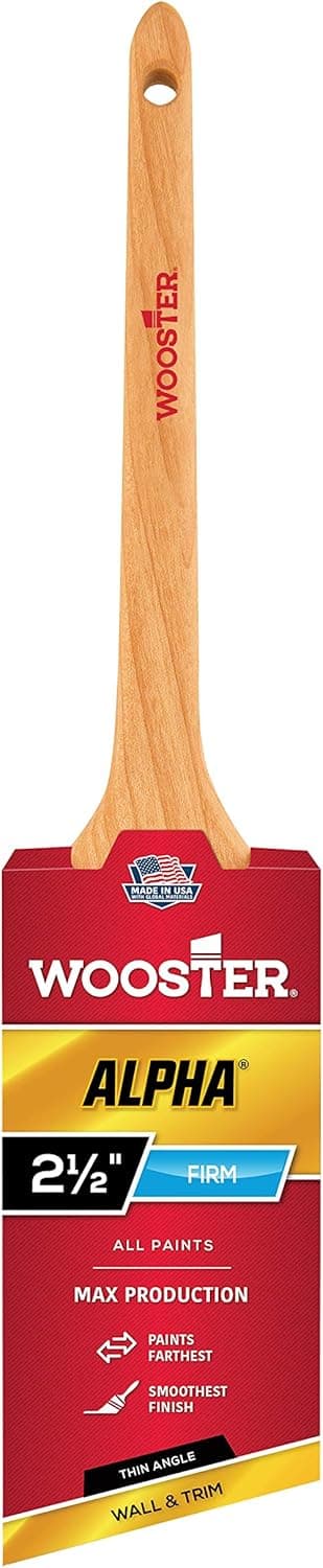 Wooster Brush 4230-2-1/2 Alpha Thin Angle Sash Paintbrush, 2-1/2-Inch