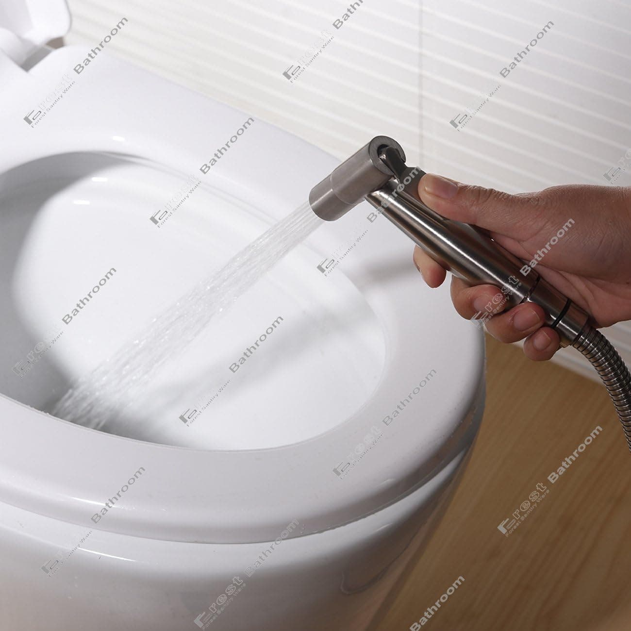 Ownace Bathroom Bidet Sprayer Head Only, Stainless Steel Brushed Nickel Diaper Sprayer