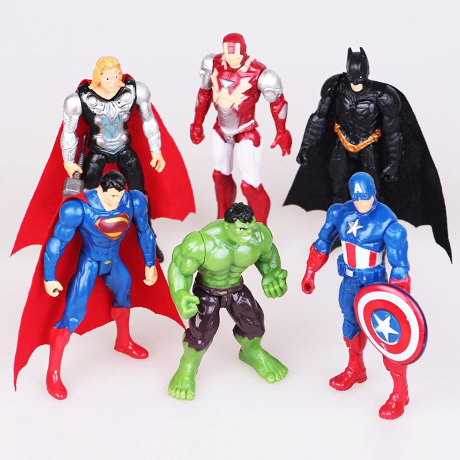 Marvel: Avengers Action Characters Action Figure Toys-6 Figure Pack