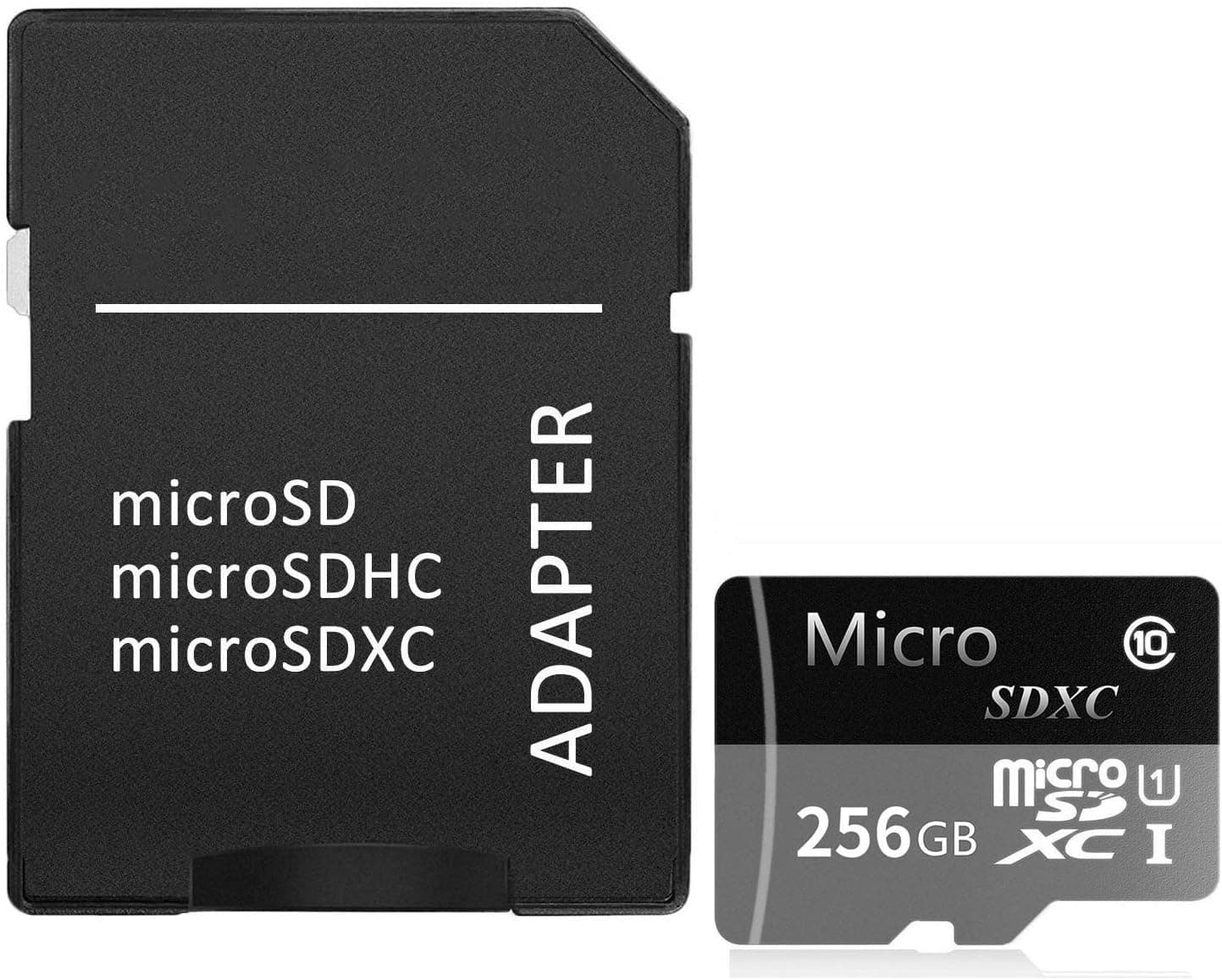 Micro SD Card 256GB High Speed Class 10 Micro SD SDXC Card with Adapter (256GB)