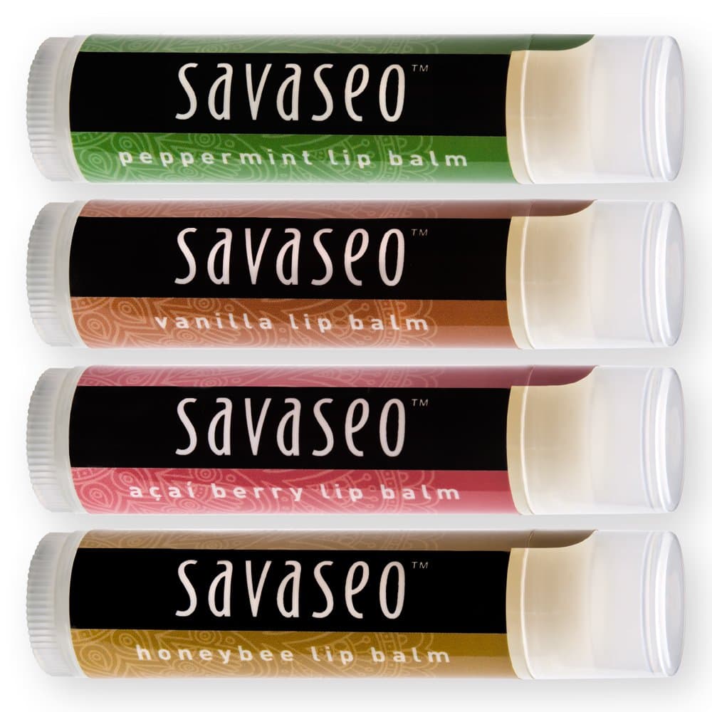 YAOBFULAll Natural Lip Balm 4 Pack by Savaseo