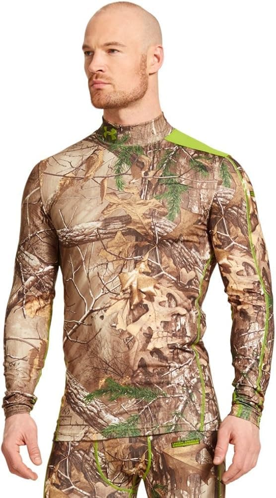 Under Armour 1248043 Men's ColdGear Infrared Scent Control Evo Mock(Realtree, Ap Xtra, Velocity, Large)