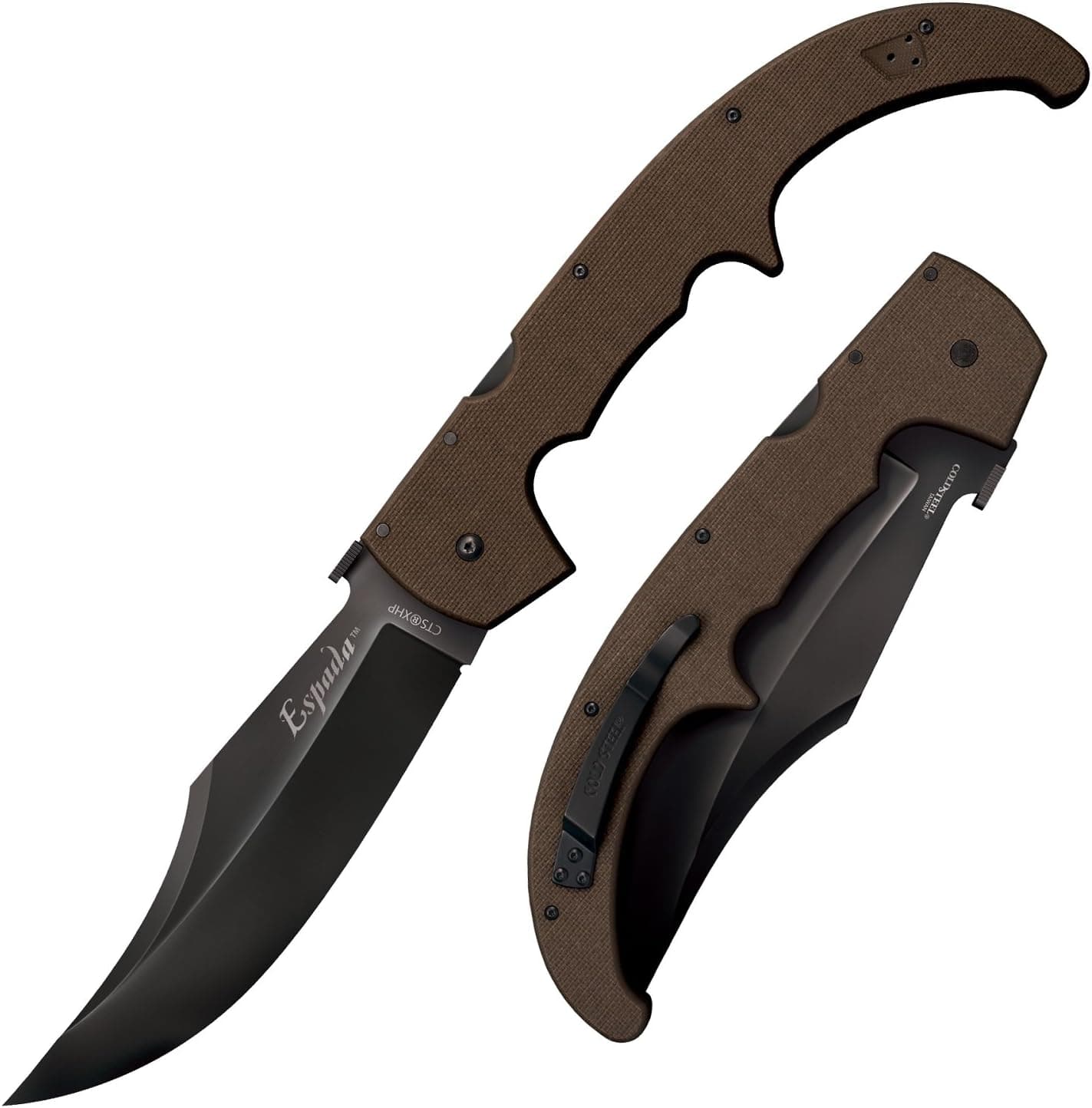 Cold Steel G-10 Espada XL Folder Blade, Flat Dark Earth, 7-1/2"