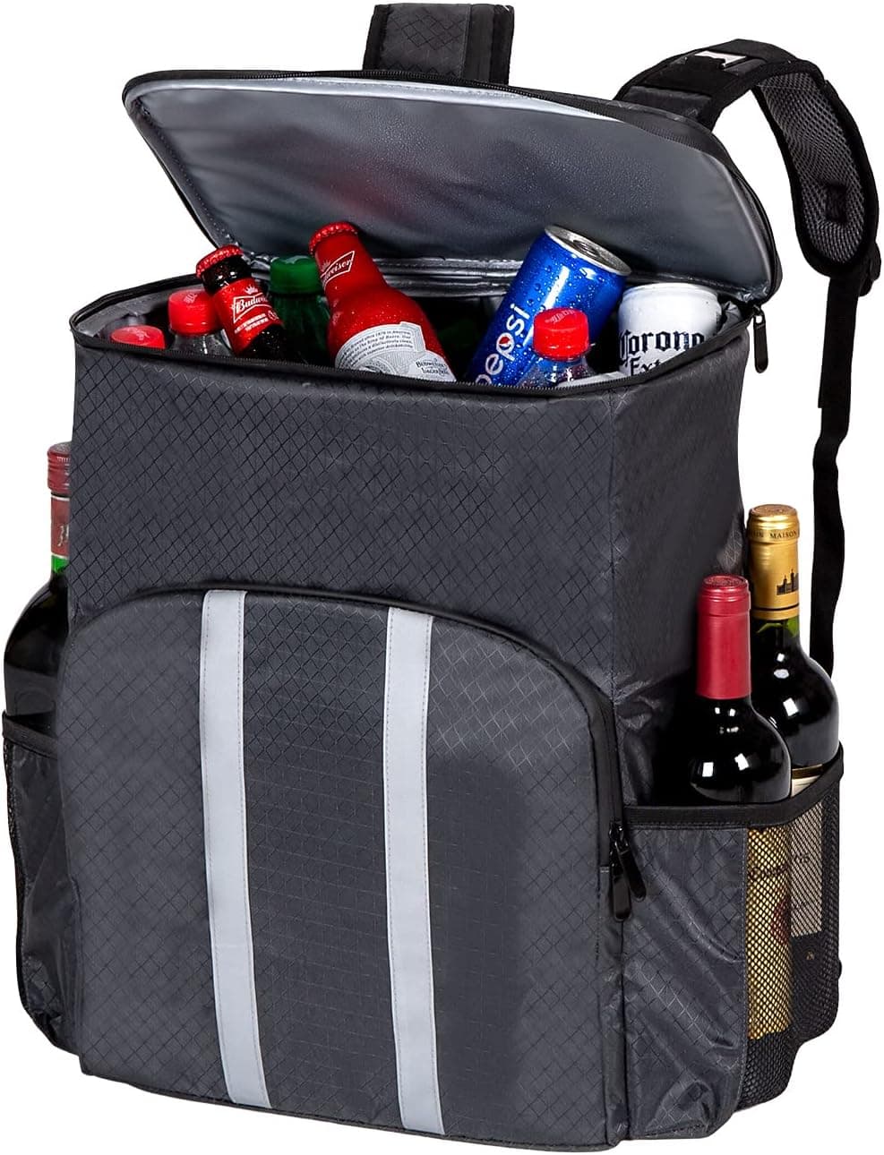 Nuovoo Soft Cooler Backpack, 54 Cans Large Insulated Cooler Bag, Up to 24 Hours, Black Portable Drink Cooler with Utility Accessories for Outdoor Camping Picnic Beach Pool Golf Patio Boat
