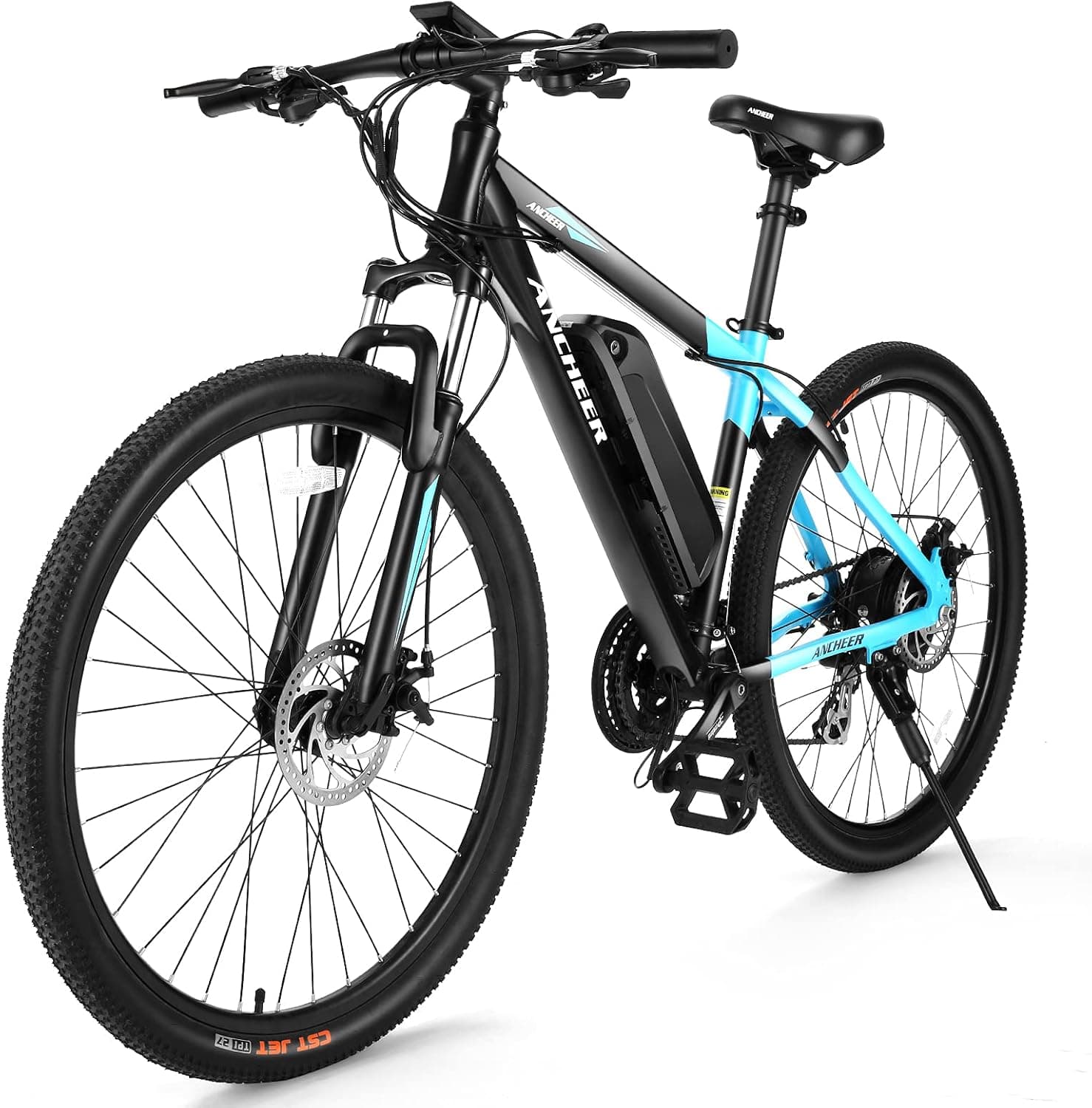 ANCHEER 350/500W Electric Bike 27.5'' Adults Electric Commuter Bike/Electric Mountain Bike, 48V Ebike with Removable 10Ah Battery, Professional 21Speed Gears