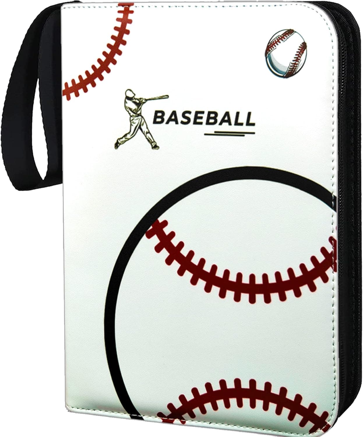 PKMLIFE Baseball Cards Binder Holder Sleeves, Trading Album photocard Storage Best Protectors, Set for TCG and Football Cards and Sports Cards - 4 Pocket 50 Pages - Put up to 400 Cards (White)
