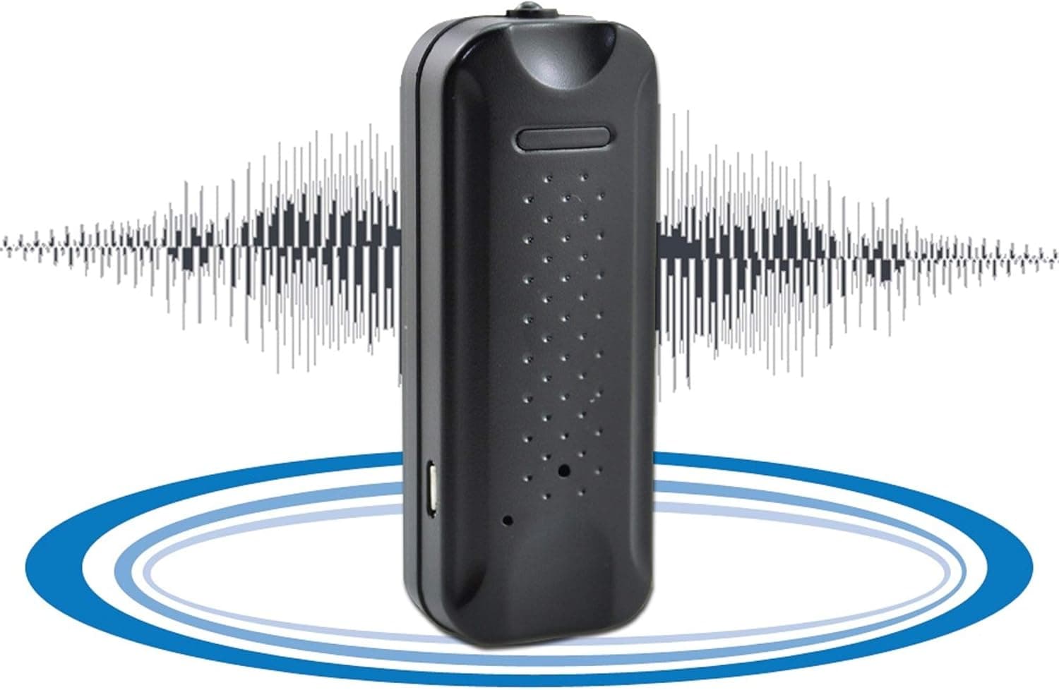 KingNeed Portable Strong Magnetic Digital Voice Recorder Voice Activated Recording Device with 135h Standby 8GB Memory Flashlight Function