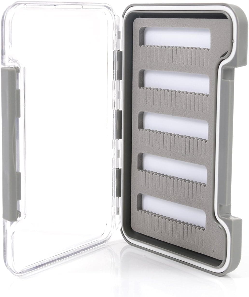 Maxcatch Super Slim Magnetic Back Waterproof Fly Fishing Box: 6, 12, or 18 Compartments(HB95A (Slit Foam))