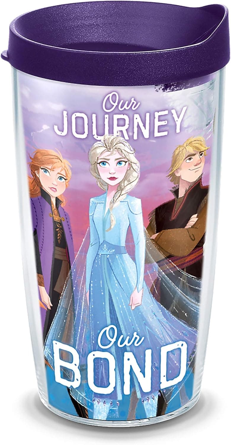 Tervis Disney - Frozen 2 - Group Made in USA Double Walled Insulated Tumbler Cup Keeps Drinks Cold & Hot, 16oz, Classic