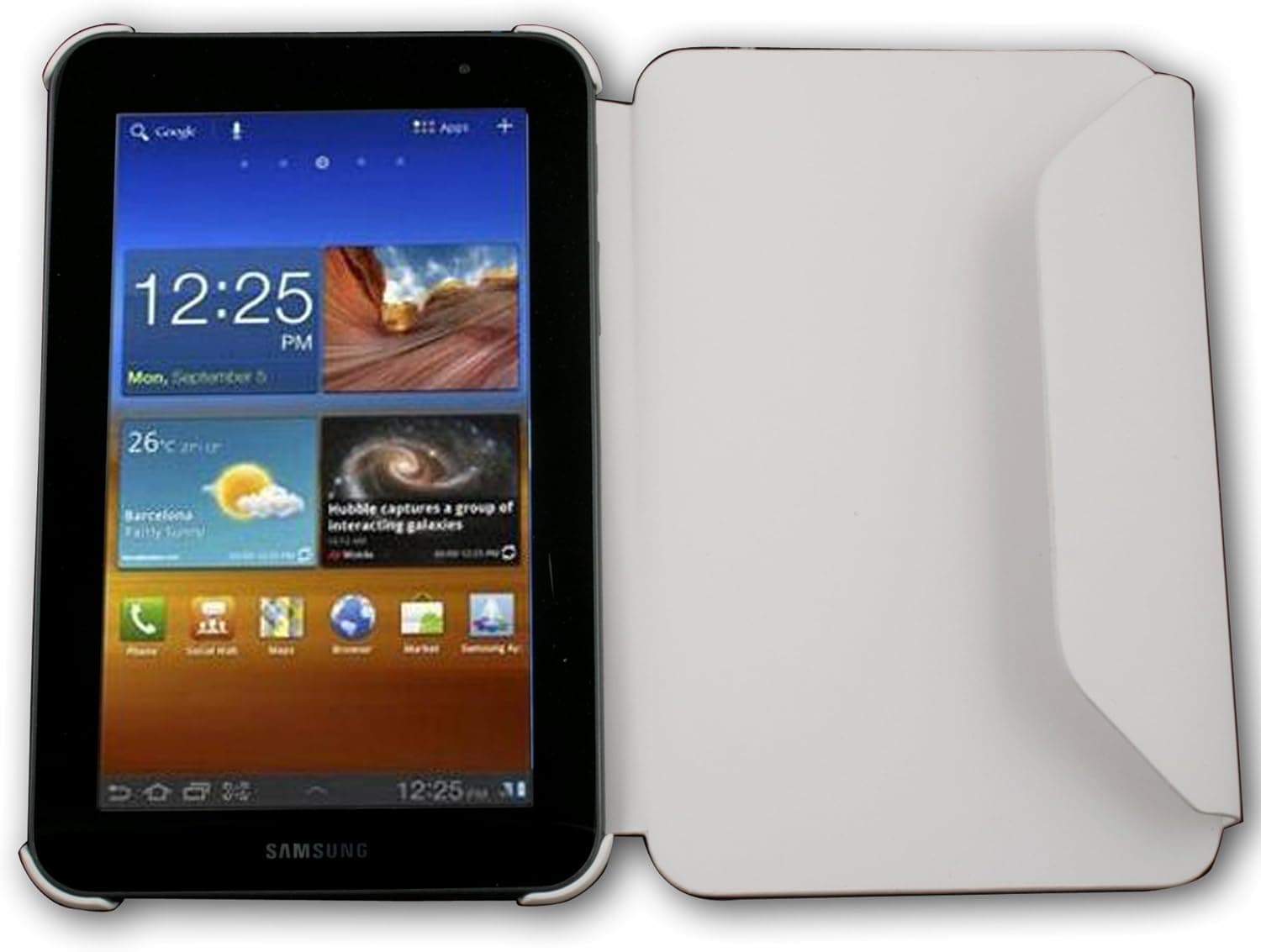 Leather Case / Cover PU for Samsung Galaxy Tab Plus 7.0 P6210 P6200 P3100-White