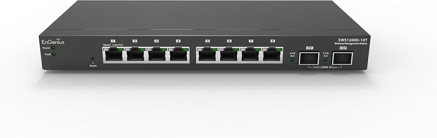 EnGenius Neutron EWS1200D-10T 8-Port Gigabit Managed Smart Switch