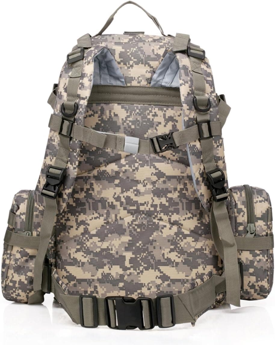 GAOAG ERolldeeP Large Tactical Backpack 50L-Sport Outdoor Military Rucksack Hiking Camping Mountain Climbing Backpack Combined with 3 MOLLE Bags