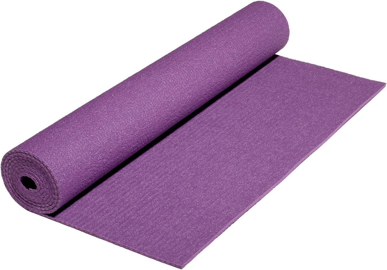 Bheka Deluxe Long Life Yoga Mat Purple 84 Inches Long by 24 Inches Wide