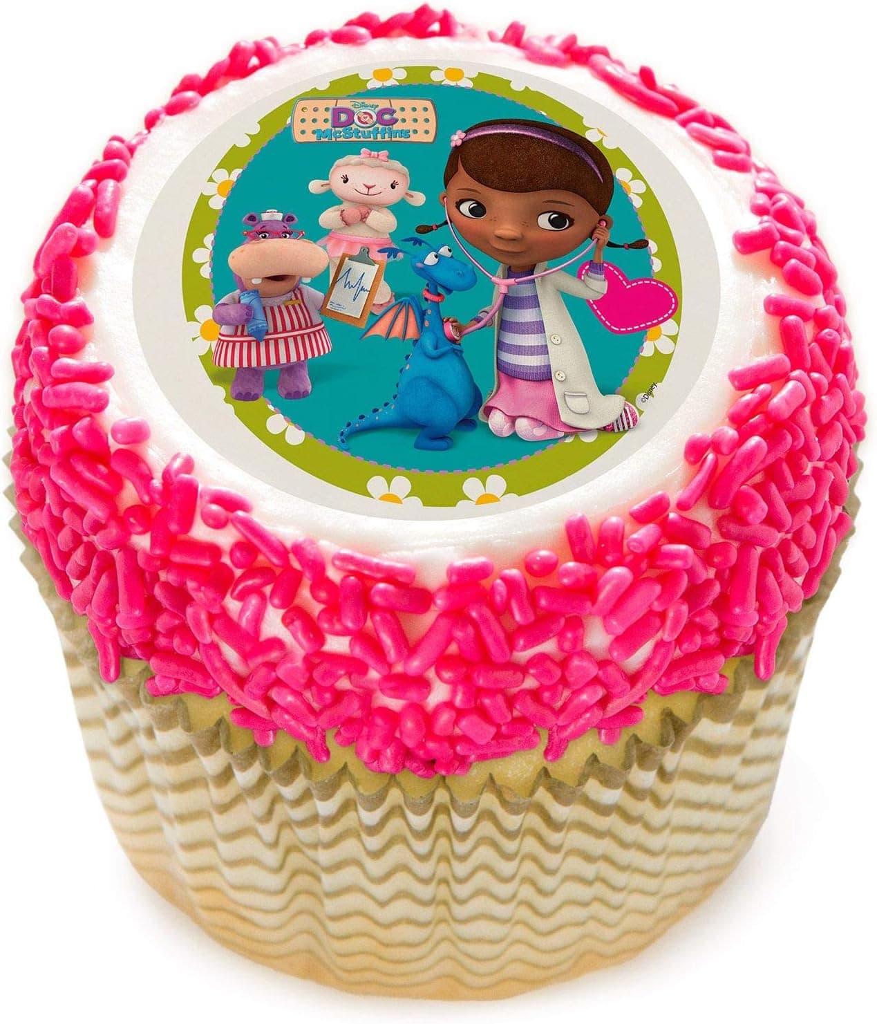 Doc McStuffins 234; Edible Cupcake Topper (12 Images) - Party Supplies