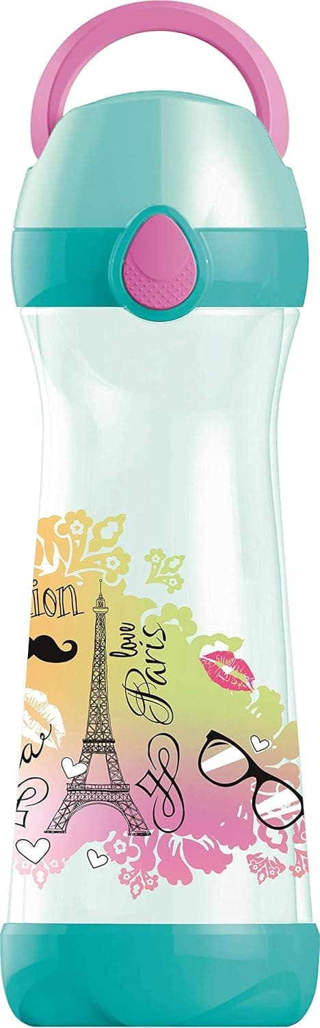 Maped Picnik Concept Spillproof Water Bottle, 19.6 oz, Paris