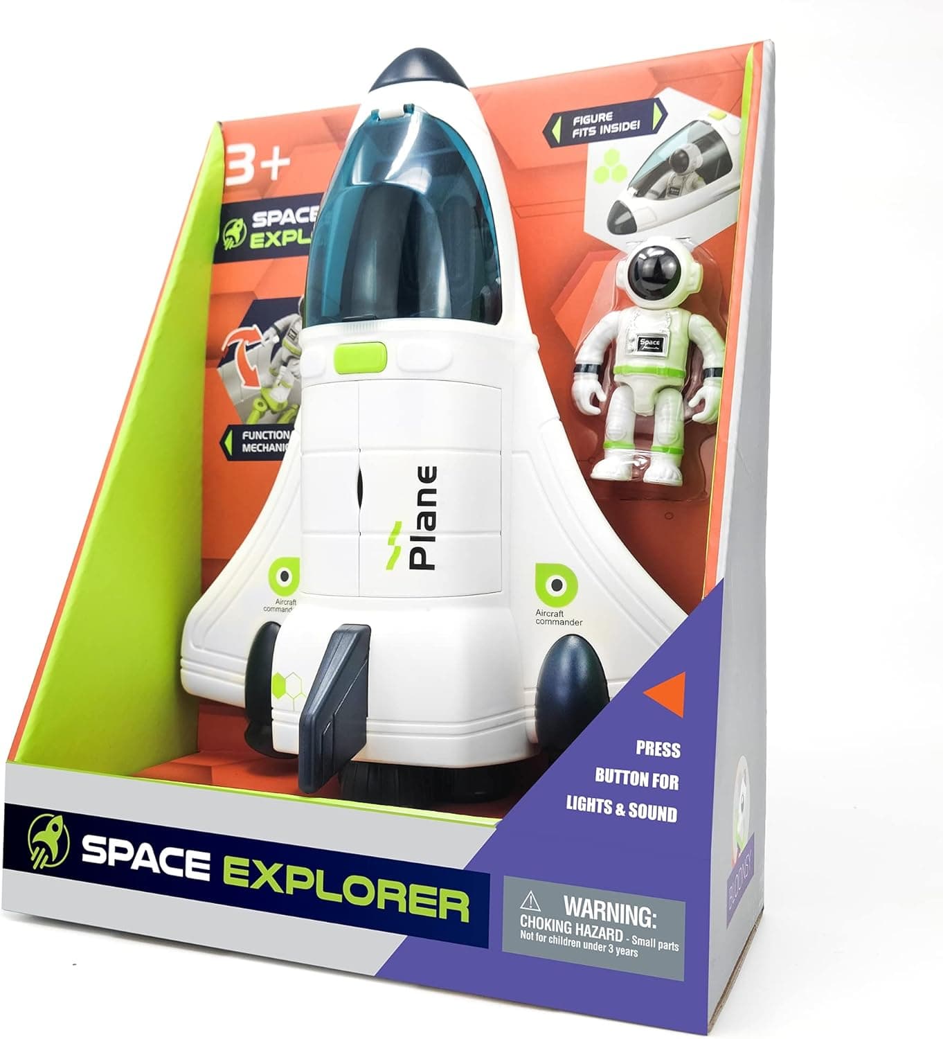 BLOONSY Space Shuttle Toy | Rocket Ship with Astronaut | Space Toys for Kids 3 5
