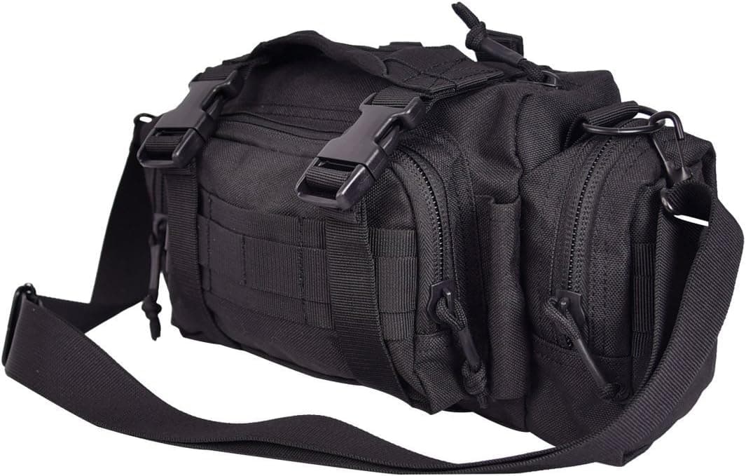 GLORYFIRE Tactical Deployment Bag Military Molle Sling Waist Shoulder Pack Versatile Bumbag Fanny Pack for Outdoor Camping Hiking