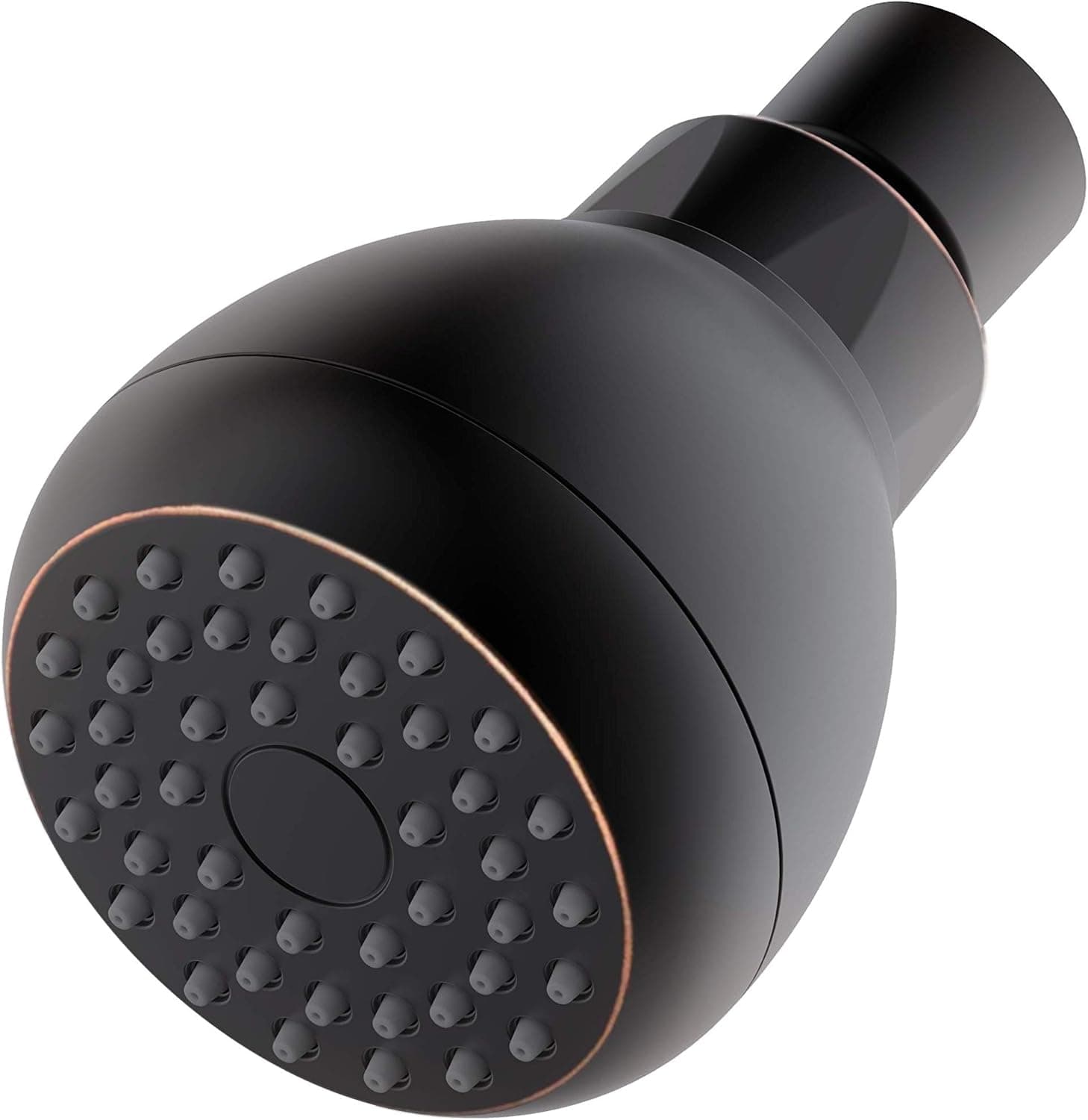 Premium High Pressure Shower Head | High Flow Showerhead Is Perfect For Homes With Low Water Pressure | 3 Inch Leakproof Fixed Shower Heads With Angle-Adjustable Metal Swivel Ball Joint- Bronze