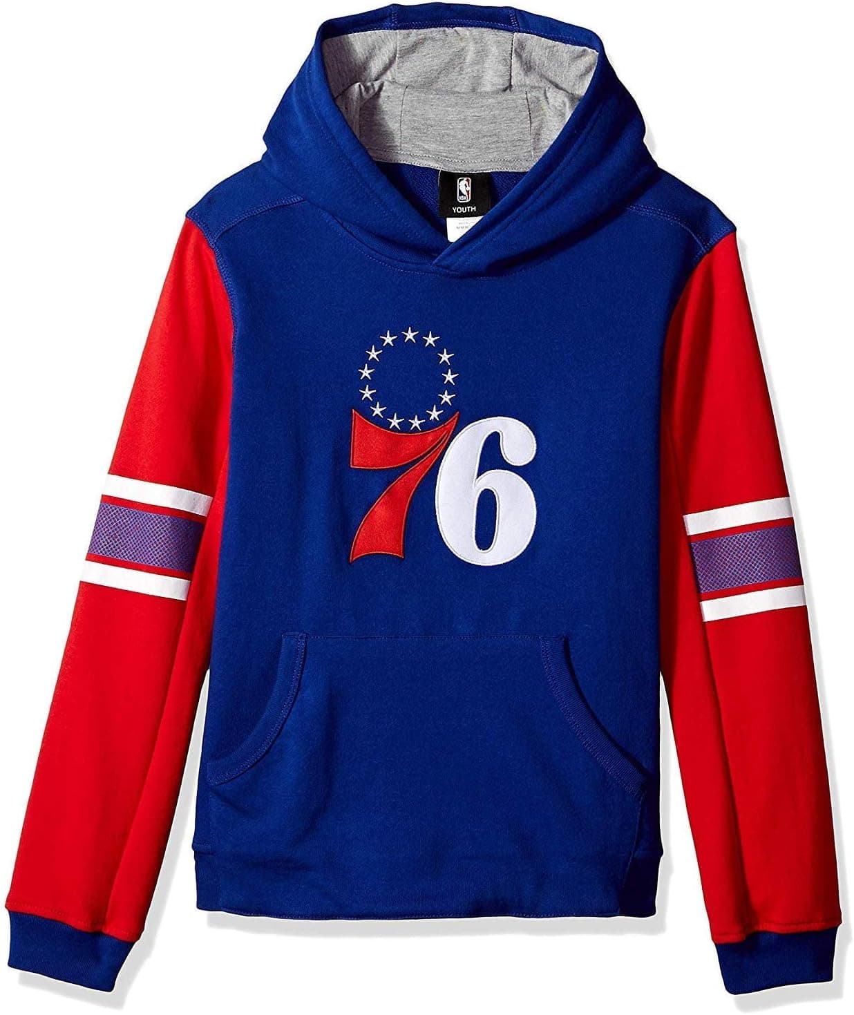 Outerstuff Philadelphia 76ers Blue Kids Block Action Pullover Hoodie