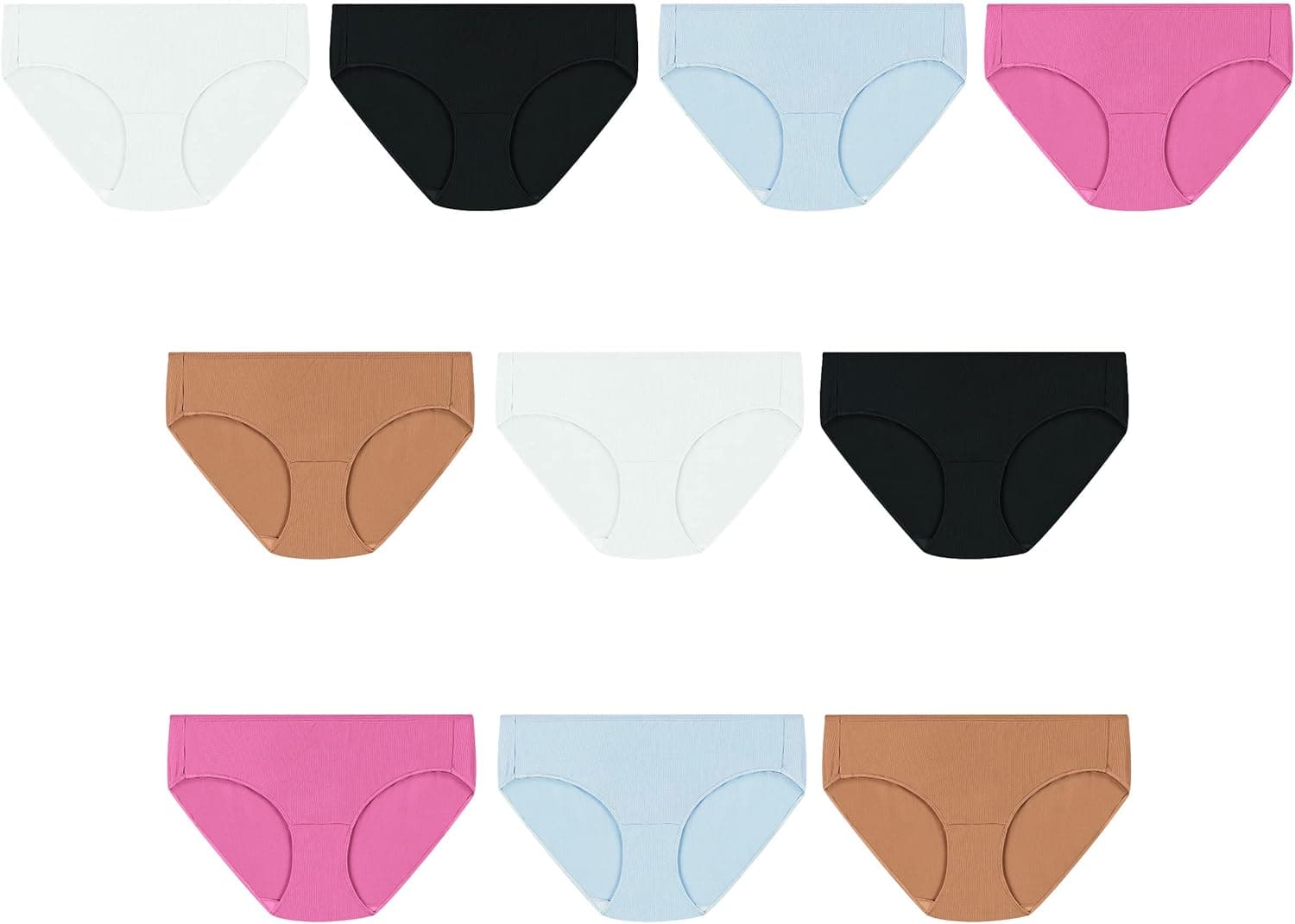 Hanes Women's Breathable Mesh Hipster Underwear, 10 Pack
