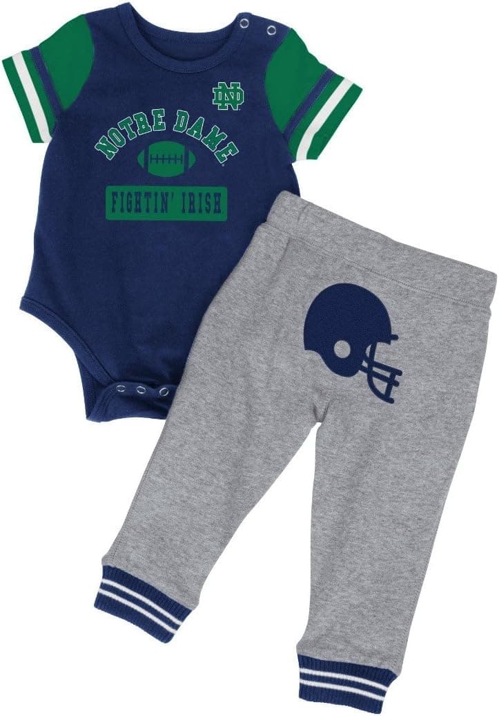 Notre Dame Fighting Irish NCAA Infant "Lil' Champ" Bodysuit & Pant Outfit Set