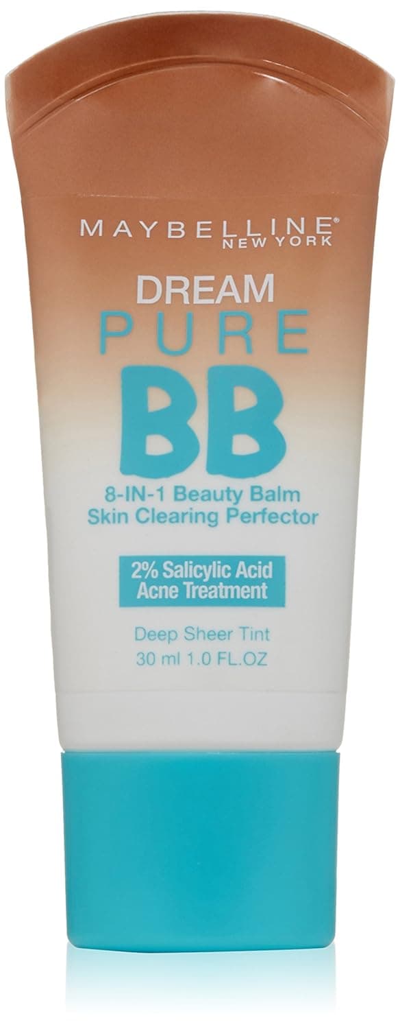 Maybelline New York Dream Pure BB Cream Skin Clearing Perfector, Deep, 1 Fluid Ounce (Packaging may vary)