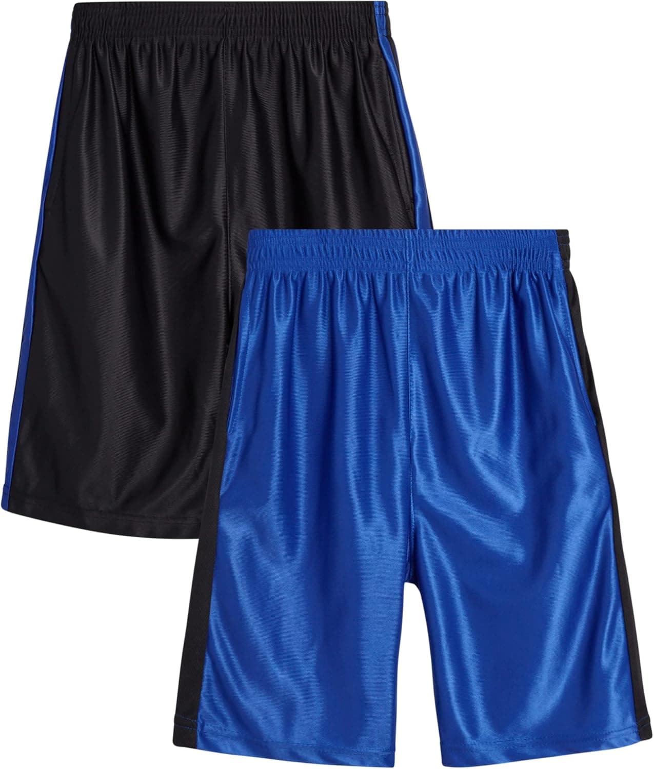 Pro Athlete Boys' Athletic Shorts - Active Performance Basketball Shorts (2 Pack)