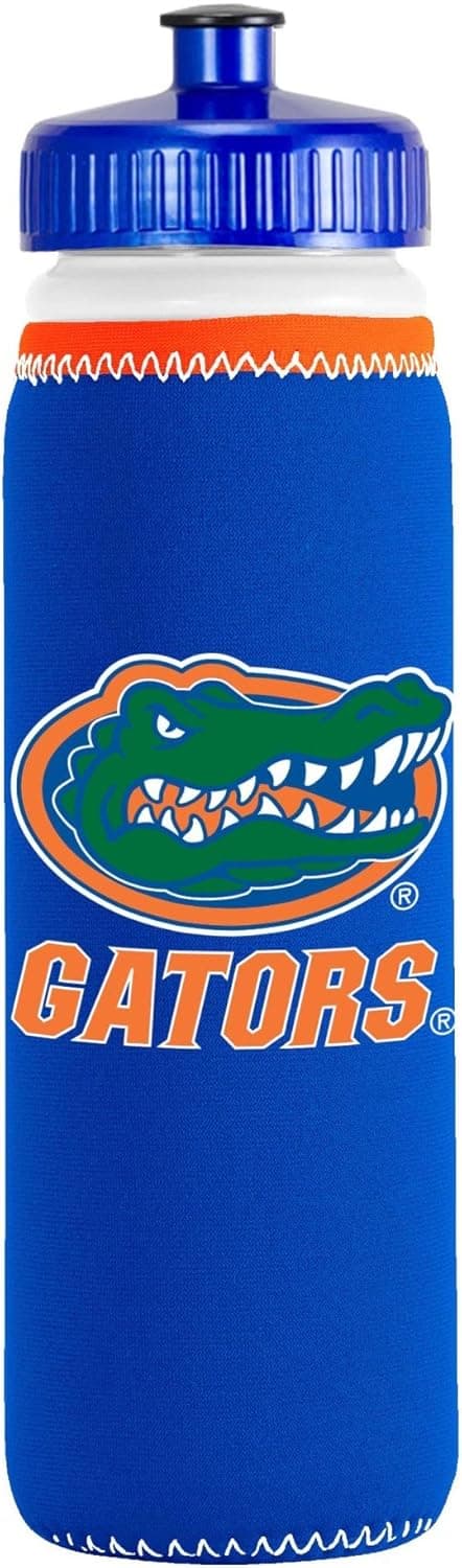 Kolder NCAA Florida Gators Van Metro Squeezable LDPE Water Bottle, Blue, 22-Ounce