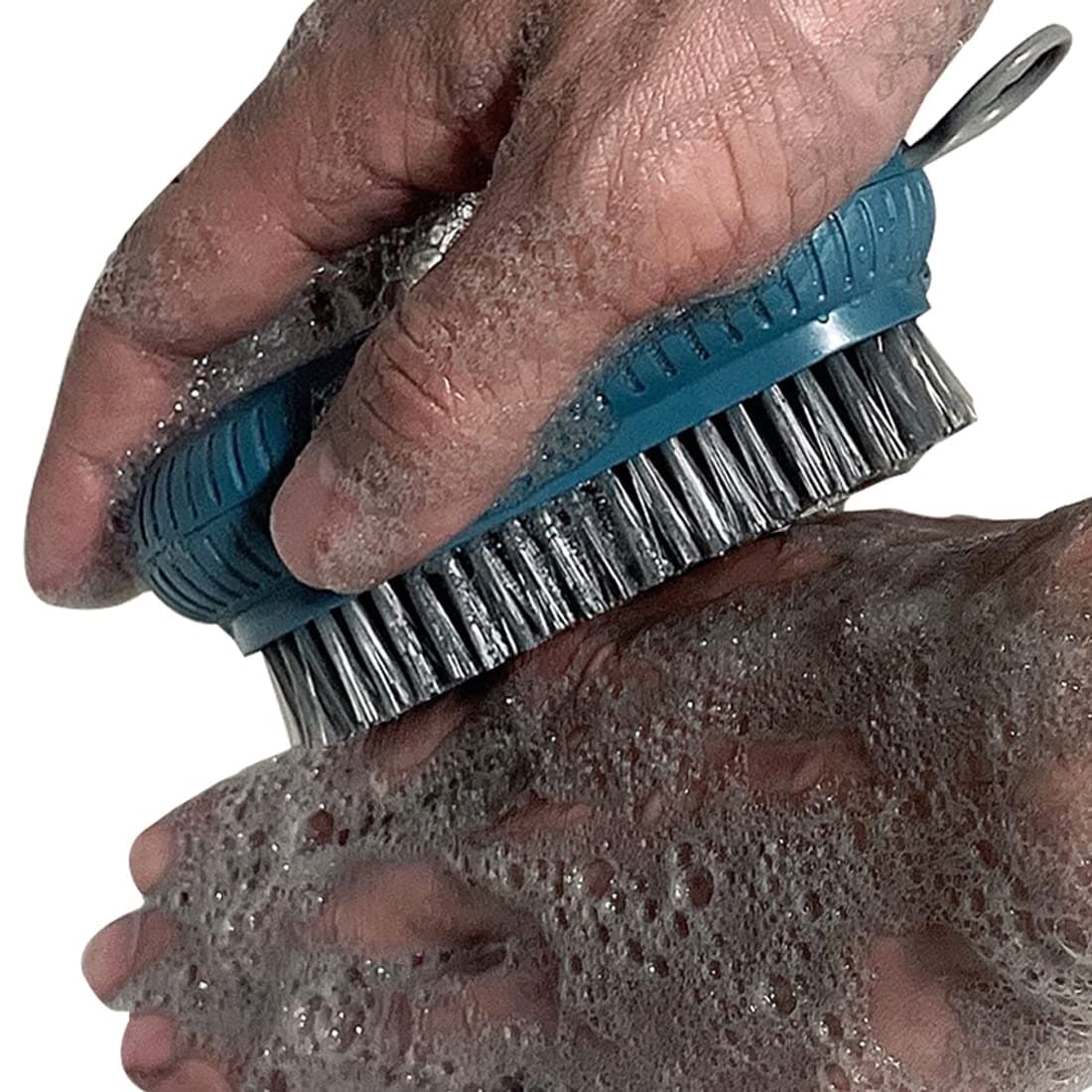 Heavy Duty Large Nail Brush Fingernail Scrub Brush - Hand and Nail Cleaning Brush for Men & Mechanics - Durable Stiff Bristles Nail Scrub Brush, 1 Pcs Blue