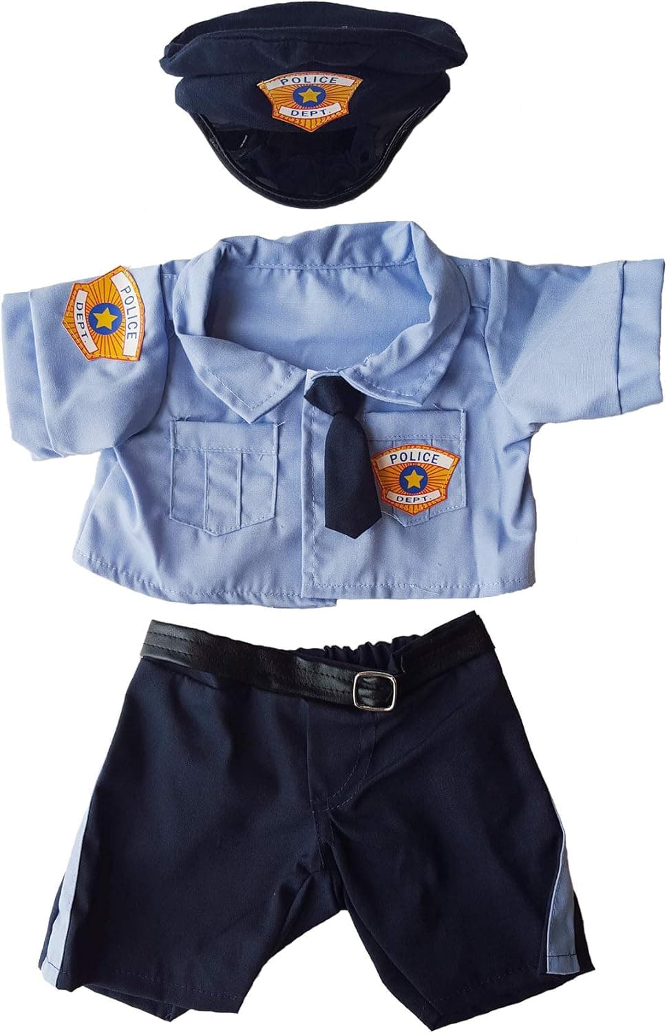 Police Uniform Outfit Teddy Bear Clothes Fits Most 14" - 18" Build-a-bear and Make Your Own Stuffed Animals