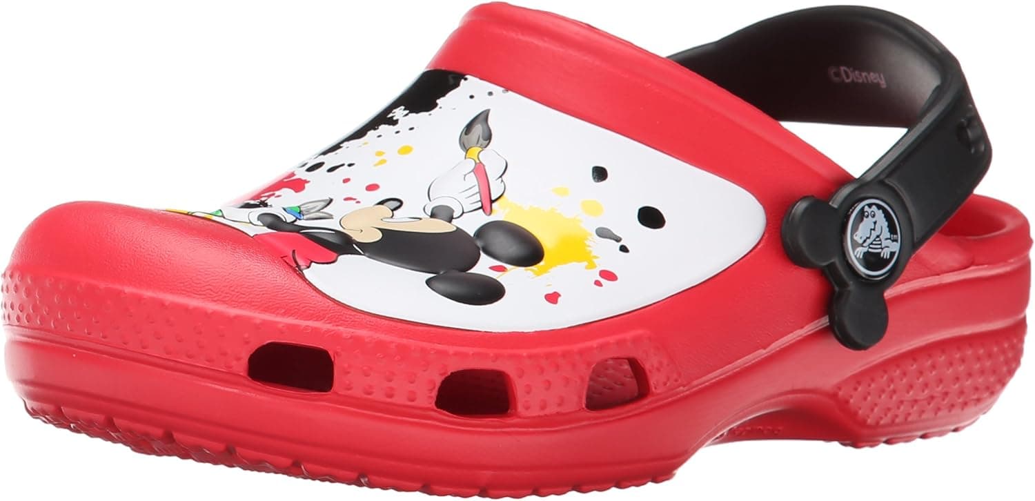 Crocs Kids' CC Mickey Paint Splatter Clog