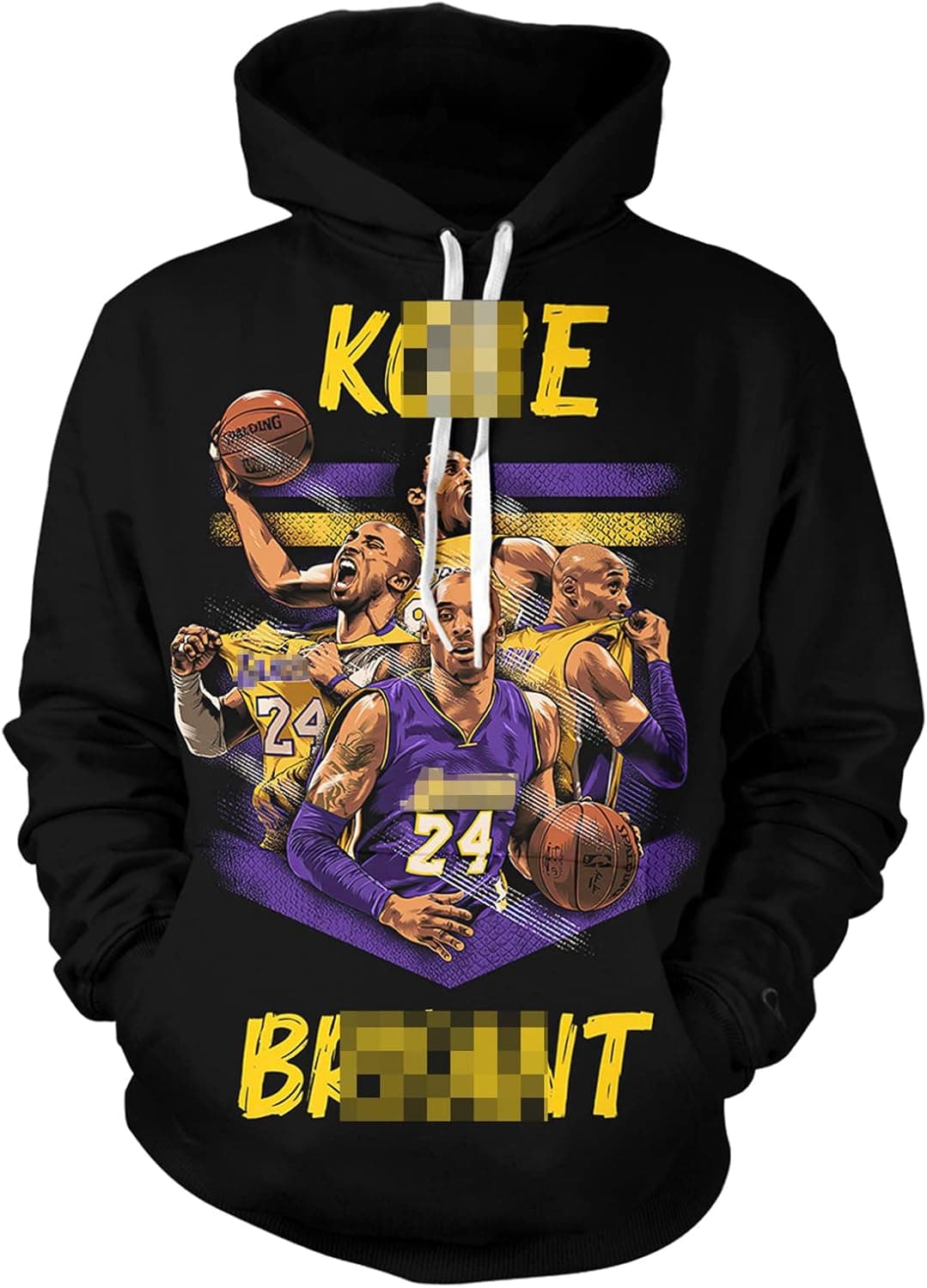 WCZARE R.I.P Legends Number 8 No. 24 Basketball Hoodie Long Sleeve Pullover Sweatshirt MVP1-XX-Large