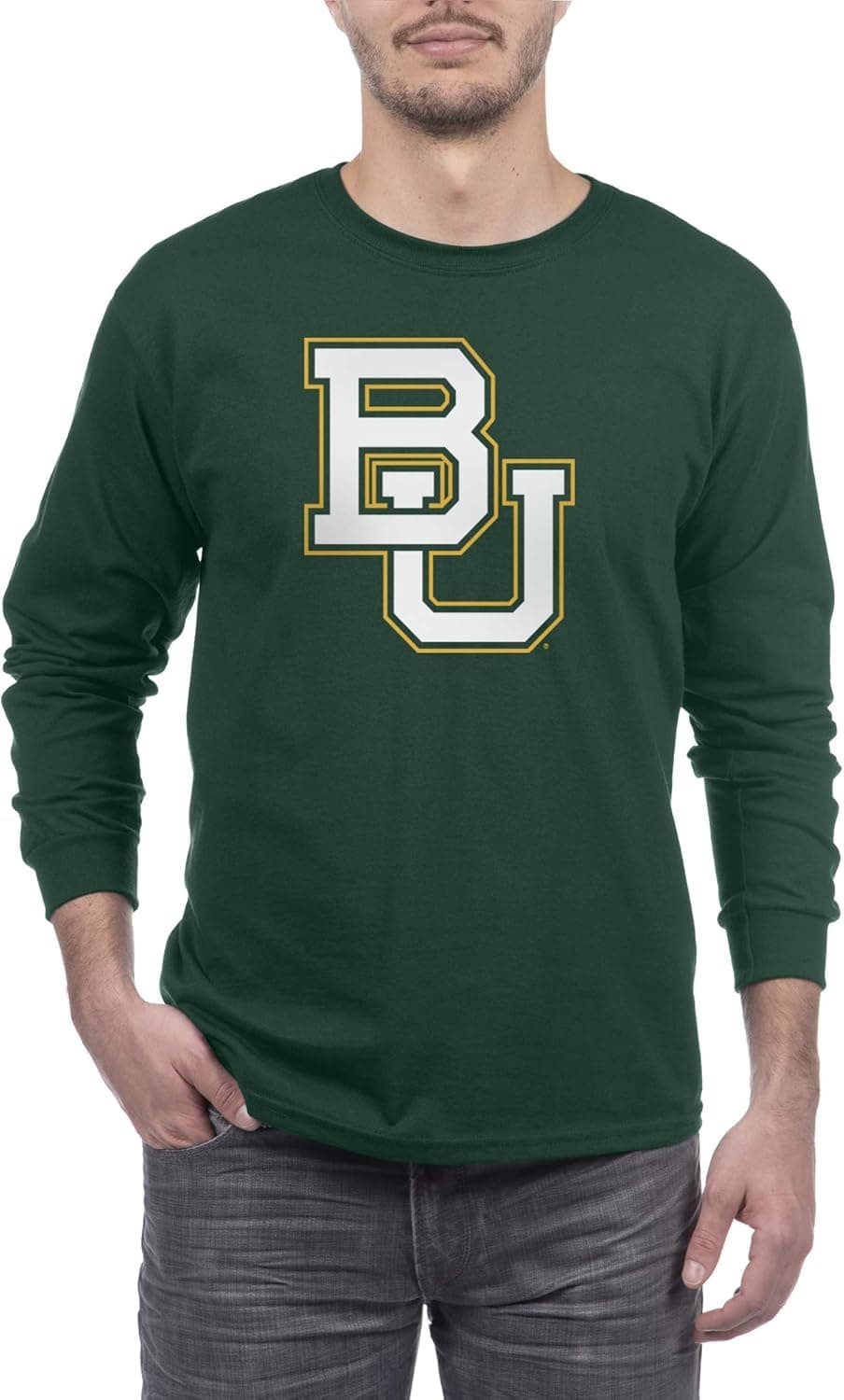 Elite Fan Shop Team Color Basic Long Sleeve College Icon T-Shirt