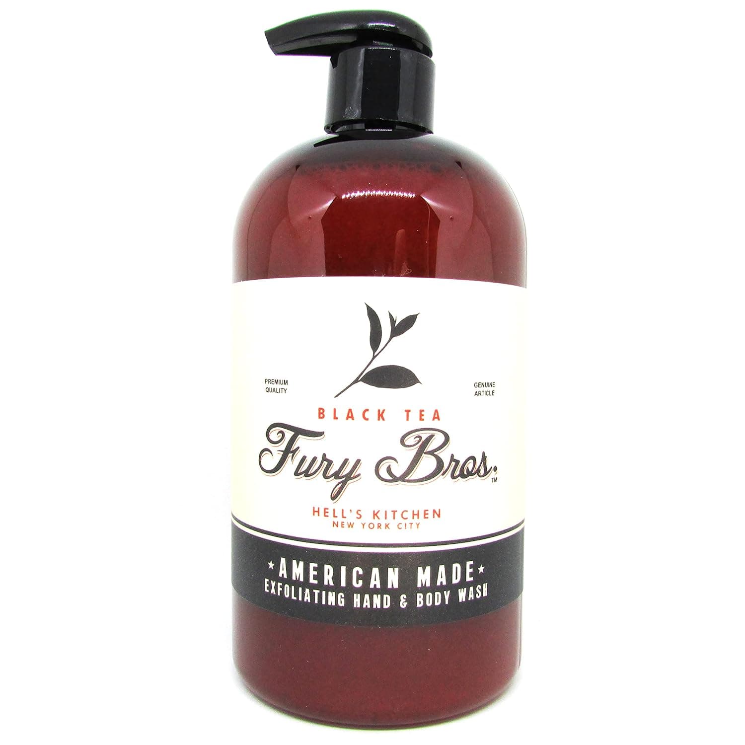 Black Series Exfoliating Hand & Body Power Wash | All Natural, Vegan Friendly, Pumice Scrub | Classic Scents Reinvented<>Black Tea<>Dutch East India Company Cargo, the Jewel of the Orient | Made In The USA | 16 oz