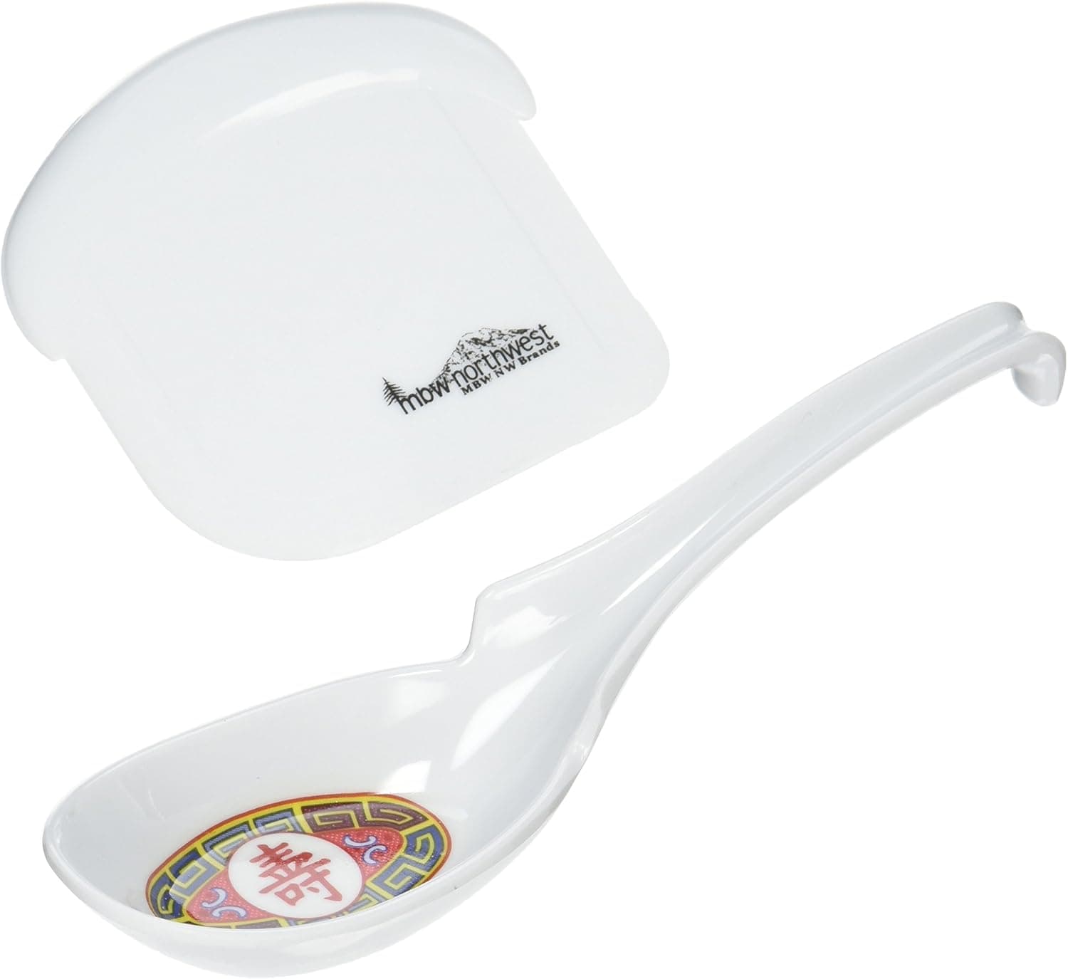 Hook Ladle Soup Spoon with Pan Scraper (Longevity 6-Pack)