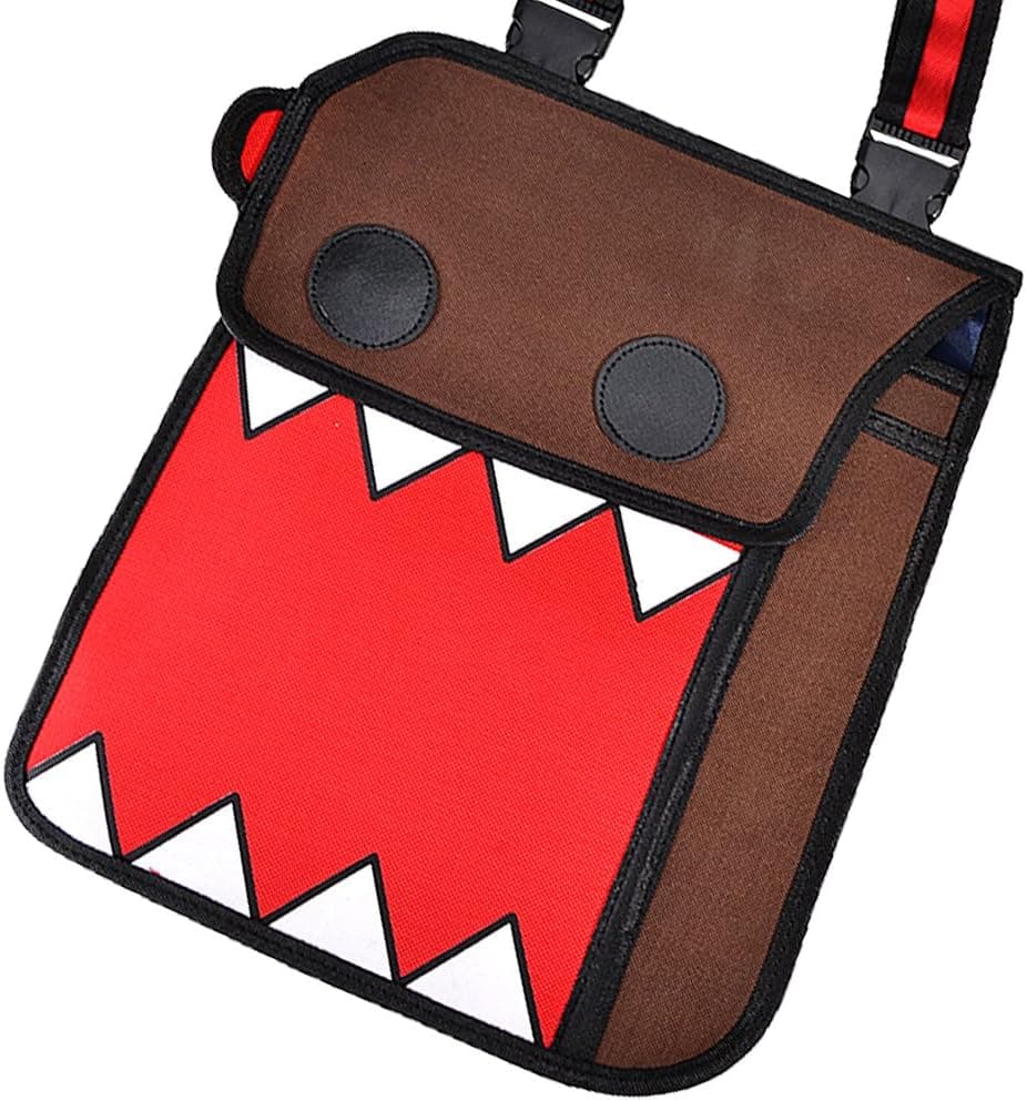 HDFREE 3D Jump Style 2D Drawing From Cartoon Paper Bag Comic 3D Messenger Bag