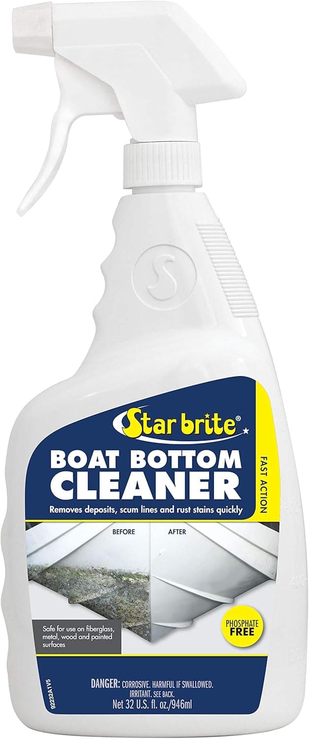 Star Brite Heavy Duty Boat Bottom Cleaner - Remove Deposits, Scum Lines & Rust Stains Quickly & Easily from Boat Hull - Safe for Fiberglass, Wood, Iron & Painted Surfaces