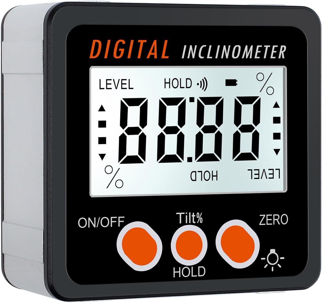 Proster Digital Protractor Angle Gauge/Bevel Gauge/Angle Finder Backlight LCD Protractor Level Box Inclinometer with Magnetic Based Waterproof