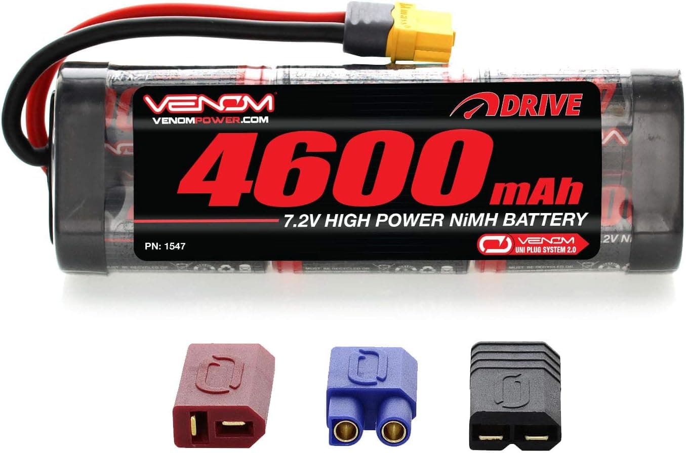 Venom 7.2v 4600mAh 6-Cell NiMH Battery with Universal Plug System