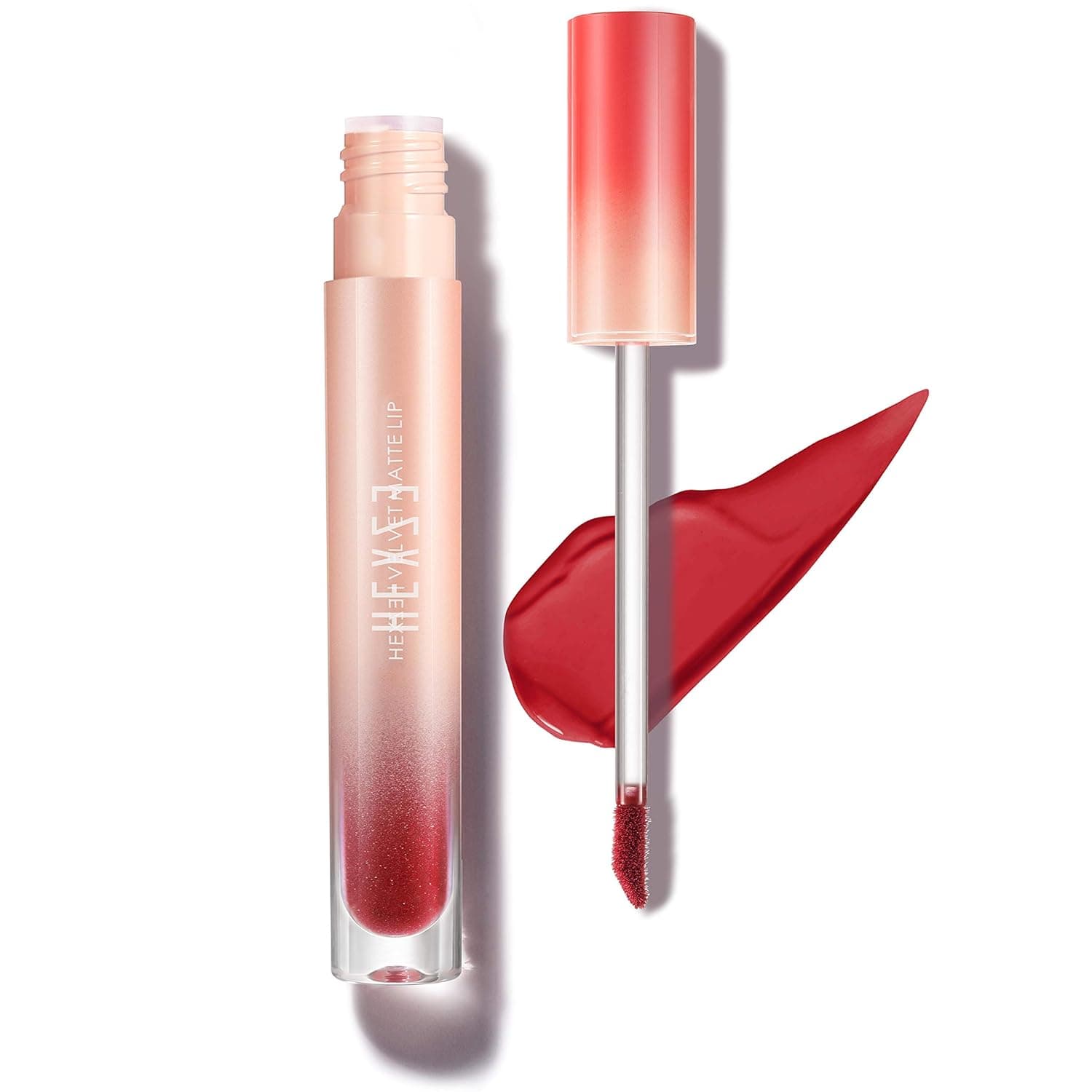 HEXZE Lipstick Long Lasting Matte Lipstick, Hydrating Lipsticks Super Lustrous Lip Makeup labiales,gloss Soft Velvet Lip M78