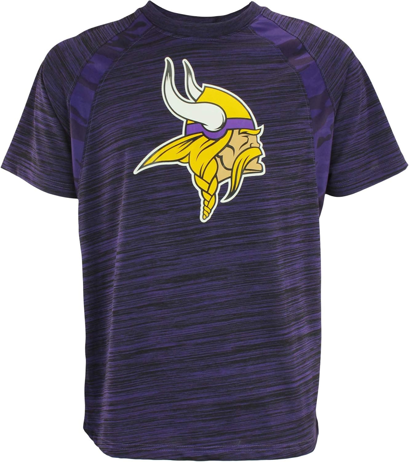 Zubaz Men's NFL Camo Space Dye Tee Minnesota Vikings Medium