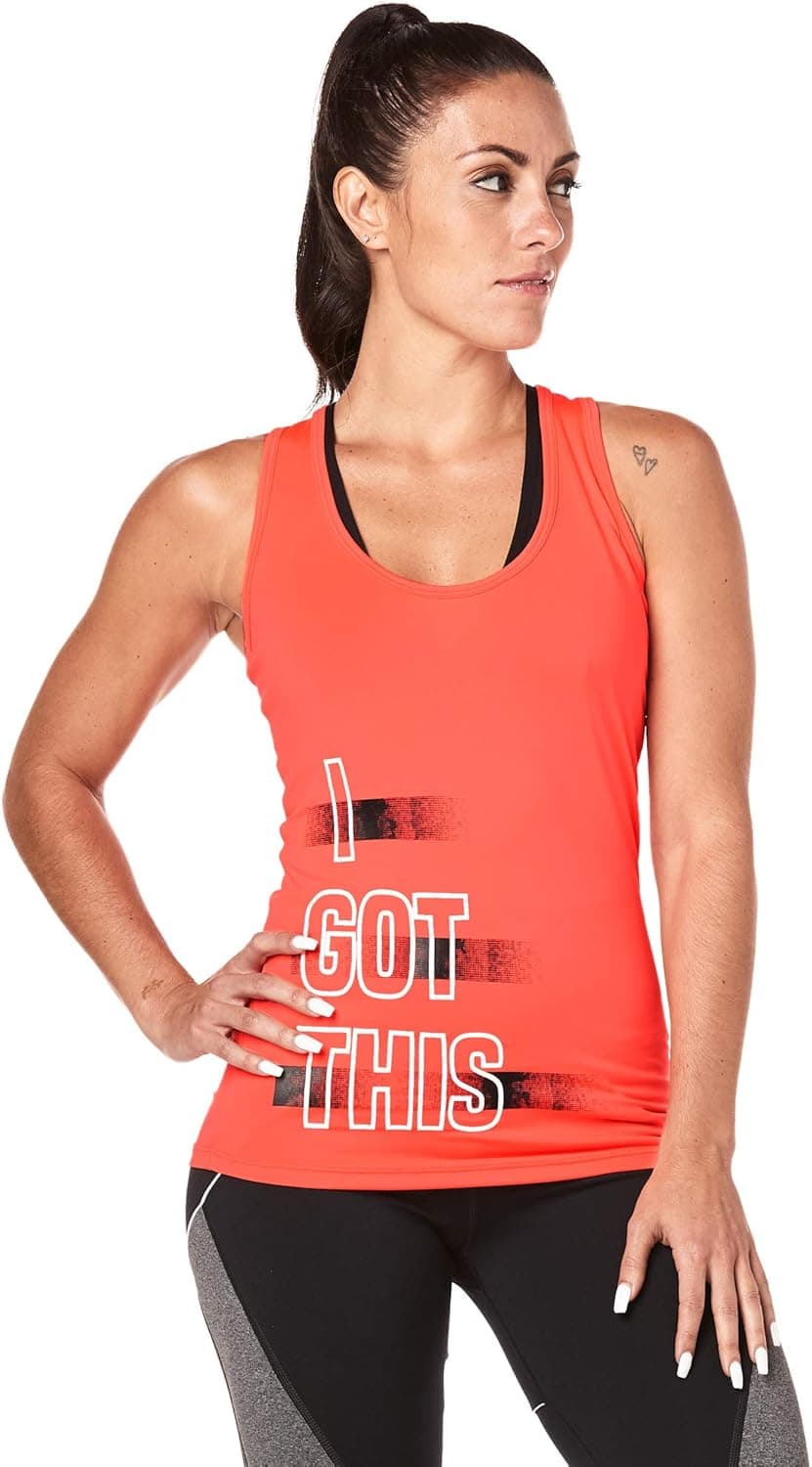 STRONG by Zumba Active Wear Women's Racerback Tank Performance Gym Workout Top
