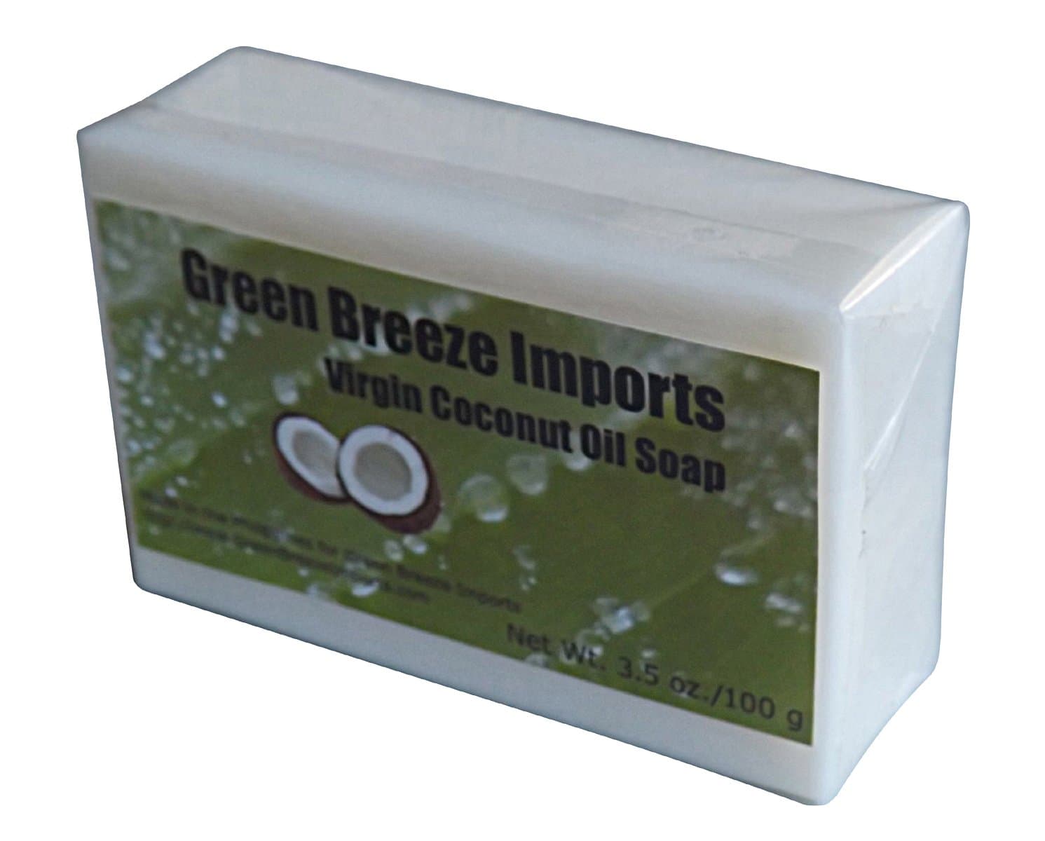 Green Breeze Imports Natural Unscented Virgin Coconut Oil Soap (4-pack)